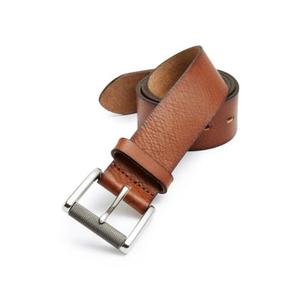 Cinturones de cuero genuino color marrón con hebilla metálica, longitud personalizada, resistentes al agua, cinturones de moda para hombre. - Product Image 2