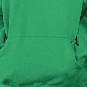 Sudadera con Capucha Personalizada con Logotipo Frontal para Invierno, en Verde y Rosa, para Hermandades Griegas - Product Image 5