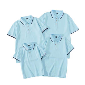 Nouveaux polos écologiques pour garçons et filles, uniforme scolaire, manches courtes, col teint en fil, piqué, t-shirts de golf pour enfants - Product Image 3