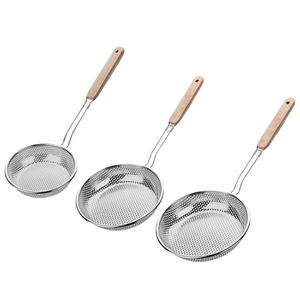 hot selling Stainless Steel Tea Strainer Ladle Fine Mesh Spoon for Loose Leaf Tea <b>Coffee</b> <b>Filtering</b> Durable Double Handle Design - Product Image 5