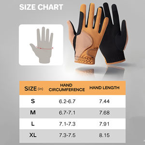 Guantes de Equitación Transpirables con Agarre de Silicona, Hechos a Medida, de Cuero Antideslizante, para Protección Deportiva - Product Image 6