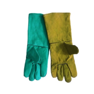 ถุงมือหนังวัวแท้แบบหนา ทนไฟ ป้องกันการเชื่อม ปลอดภัยสำหรับงานอุตสาหกรรม บาร์บีคิว ก่อสร้าง อุปกรณ์นิรภัย ถุงมือหนาอุ่น - Product Image 3