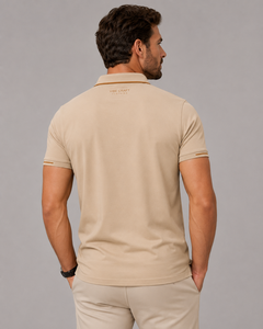Chemise Vibe Craft pour homme, gris foncé, manches courtes, 100% coton, tissu tricoté respirant, style décontracté chic, logo sur le devant, design numérique - Product Image 3