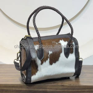 Bolsos de Viaje de Cuero Vacuno 100% Genuino de Primera Calidad, Bolsos de Mano de Lujo para Mujer, Estilo Bandolera, para Fin de Semana - Product Image 3
