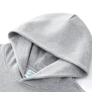 Sweat-shirt à capuche surdimensionné pour homme, couleur unie, coton French Terry, pull décontracté avec poche, vêtement d'automne - Product Image 4