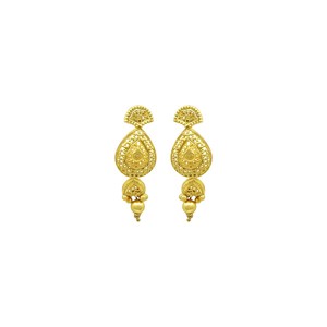 Juego de Joyería de Moda de Latón con Collares Largos de Oro de 14K, 18K, 24K, Diseño Floral Tradicional, para Novias, Venta al por Mayor - Product Image 6