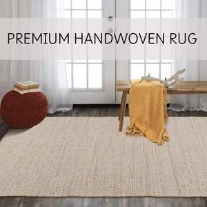 Alfombras Modernas para Sala de Estar, 100% Yute y Algodón, Hechas a Mano, Tejidas, en Venta - Product Image 5