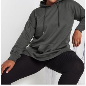 Sudadera con capucha vintage de alta calidad con lavado ácido, personalizada para mujer, con hombros caídos y cierre de cremallera, de fabricante. - Product Image 5