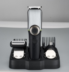 ชุดอุปกรณ์ตัดแต่งขนสำหรับผู้ชาย ใบมีดเซรามิก ชาร์จเร็วด้วย USB หน้าจอ LCD รับประกัน 1 ปี ภาษาอังกฤษ เครื่องตัดผม - Product Image 2