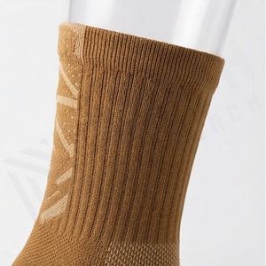 Crew <b>Socks</b> Solid Color Knitted Cotton Breathable Casual Daily Wear Adult Spring Standard Thickness - Product Image 4