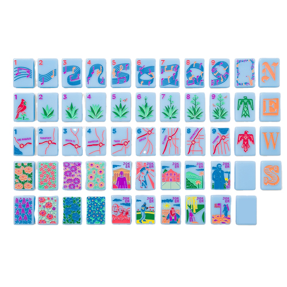 Elementos azules americanos