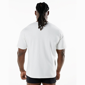 เสื้อยืดผู้ชายไซส์ใหญ่ แขนสั้น ดีไซน์ใหม่สำหรับฤดูร้อน แฟชั่นล่าสุด สไตล์ลำลอง เป็นมิตรกับสิ่งแวดล้อม ระบายอากาศได้ดี สีพื้น - Product Image 2