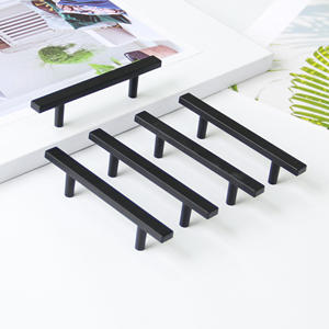 Tirador de Cajón en T de Aleación de Zinc Negro Moderno Multiusos, Ecológico y Duradero para Baño, Cocina, Dormitorio y Sala de Estar - Product Image 5