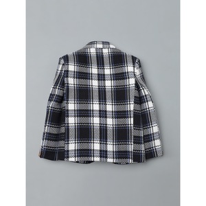 เสื้อเบลเซอร์ลายสก๊อตสำหรับเด็กผู้ชายสีดำและสีขาว - Product Image 2