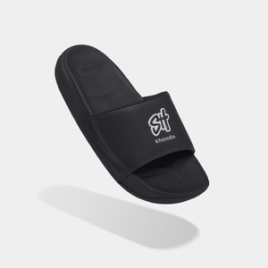 Minimalist Black Unisex Outdoor <b>Slippers</b> Soft Lightweight and Versatile for All Seasons Casual Wear - Product Image 5