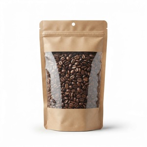 Bolsas de Empaque para Café con Fondo Cuadrado Mate Premium, Cierre Superior con Cremallera, Estructura Laminada PET/PA/AL/CPP para Café Fresco, OEM - Product Image 1
