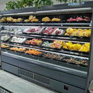 Hiển thị thương mại lạnh <span class=keywords><strong>Showcase</strong></span> tủ lạnh đa boong mở máy làm lạnh cho Trái Cây Rau Sữa nước trái cây uống - Product Image 2