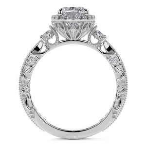 Bague de Fiançailles et de Promesse Solitaire en Moissanite Taille Ovale, en Argent Sterling 925 Plaqué Or 18K, Sertie de Griffes, Luxe, pour Femme - Product Image 4