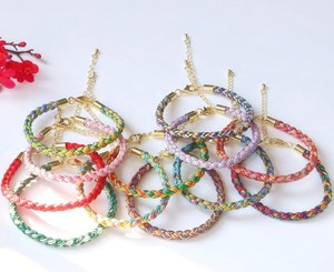 5Pcs <b>Adjustable</b> 5mm Thickness Colorful Braided Rope <b>Bracelet</b>,With Lobster Clasps,Minimalist Cords <b>Bracelet</b> - Product Image 3