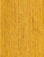 Tapis de couloir rustique en jute jaune, fait main, en fibres naturelles, style bohème et farmhouse