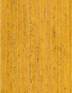 Rustic Yellow Jute Runner <b>Rug</b> Handmade Natural Fiber Carpet <b>Boho</b> Farmhouse Hallway Floor Mat - Product Image 3