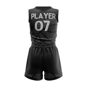 Conjunto de Uniforme de Baloncesto W4G, Cuello en V, Sin Mangas, Sublimado Personalizado, Absorbente de Humedad, 100% Poliéster, Ropa de Baloncesto Unisex para Adultos - Product Image 3