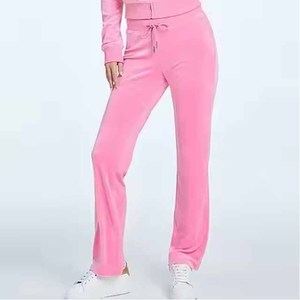 Conjunto de Dos Piezas de Alta Calidad: Sudadera con Capucha y Cremallera de Manga Larga Lisa para Mujer y Pantalones Deportivos Anchos Holgados - Product Image 4