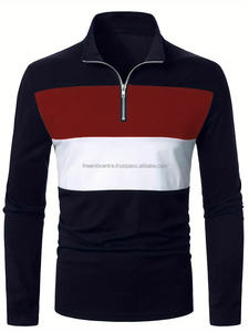 Nueva camiseta de verano a la moda para hombre, ropa deportiva informal de manga larga, Camiseta de algodón ajustada, polos transpirables, polos para hombre - Product Image 3