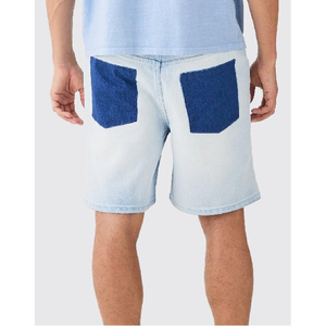 Shorts en jean amples vintage pour homme, style décontracté, écologiques, prix abordable, vente en gros - Product Image 5