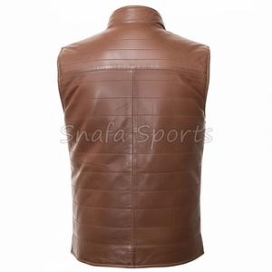เสื้อกั๊กหนังแท้สำหรับผู้ชายรุ่นปี 2026 แฟชั่นลำลองสไตล์นักขี่มอเตอร์ไซค์ คุณภาพสูง เหมาะสำหรับการล่าสัตว์ - Product Image 2