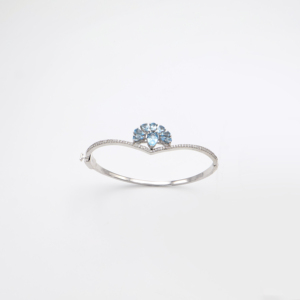 Bracelet en topaze bleu ciel en forme de poire, taille 3x5, élégant, collection de bijoux fantaisie pour femmes - Product Image 2