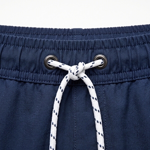 <b>Men's</b> Solid Blue Quick-Dry Breathable Casual <b>Woven</b> Swim Beach <b>Shorts</b> with Drawstring Waist and Pockets - Product Image 5