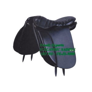 Silla de montar de cuero de diseño personalizado RES-19 para salto y equitación, equipo para uso ecuestre al aire libre. - Product Image 1