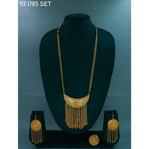 Collier de mode plaqué or de qualité supérieure, vente en gros, bijoux de mariage indiens, bijoux à pièces arabes, ensemble arabe - Product Image 5