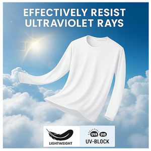 T-shirt de sport à manches longues pour homme, anti-transpiration, séchage rapide, protection UV, idéal pour la course, l'entraînement et les activités de plein air - Product Image 3