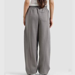 Pantalon décontracté taille haute de couleur unie pour femme – Meilleure vente – Streetwear féminin – Coupe ajustée – Pantalon baggy pour femme - Product Image 2