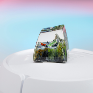 Keycaps Mystiques Anime, Keycaps Artisanaux Personnalisés, Keycaps Anime Mignons, Keycaps Verts, Ensemble de Keycaps, Keycaps en Résine - Product Image 2