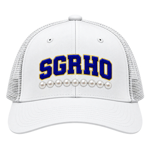 หมวกแก๊ปทรง Trucker สำหรับผู้หญิง ชมรม Sigma Gamma Rho ปักลายตามสั่ง ระบายอากาศได้ดี ด้านหลังเป็นตาข่าย ปรับขนาดได้ สวมใส่สบาย - Product Image 1