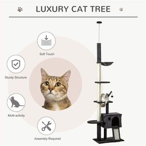 Albero Tiragraffi in Legno per il Divertimento di Tuo Amico Felino nel Gioco e nella Salita! - Product Image 4
