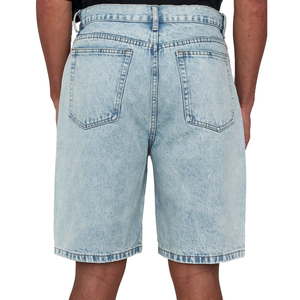Men Premium Denim Shorts Mid Straight ODM Washed Cotton <b>Stretch</b> Casual Streetwear Summer Distressed Fashion <b>Cargo</b> Bottoms - Product Image 2