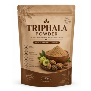 Poudre de Triphala finement moulue 250g, formule naturelle à base de trois fruits, poudre de Triphala à texture lisse et stockage pratique - Product Image 1