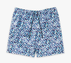 Shorts de bain personnalisables pour hommes, style urbain, séchage rapide, respirants, avec cordon de serrage et poches, pour le surf et la plage, 100% coton - Product Image 1