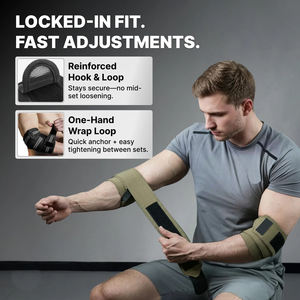 Attelles de soutien du coude en néoprène robustes pour la musculation, respirantes, réglables, unisexes, 40 pouces, pour la musculation et la gymnastique - Product Image 4