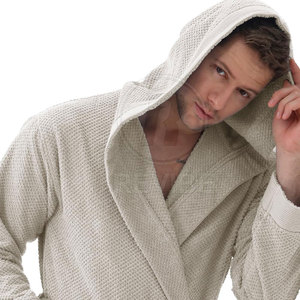 Peignoir en tissu éponge 100% coton pour homme, confort premium, mode hiver - Doux et idéal pour le quotidien, en vente en ligne - Product Image 4