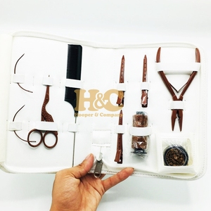 Hair Extension Tools Kit Stainless Steel Professional <b>Micro</b> Beads <b>Tape</b>-in Mini Hair Extensions Tools Kit Logo Pouch - Product Image 1