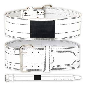 Ceinture de musculation à levier noire en cuir véritable pour hommes et femmes, soutien dorsal personnalisé pour la gym, le fitness et l'haltérophilie - Product Image 4
