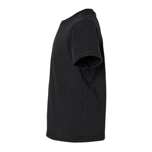 T-shirt personnalisé pour homme, noir, manches courtes, col rond, 100% coton jersey, coupe classique, couleur unie, design simple - Product Image 3