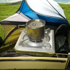 Tazza per bevande da campeggio all'aperto portatile con manico pieghevole - Product Image 5