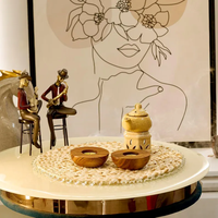 Porte-bougie rond en bois |   Fait main en bois |   Décoration rustique pour la maison |   Support de bougie minimaliste pour centre de table par B H Brothers