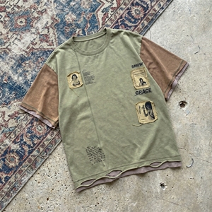 Trendy Heavyweight 100% Cotton Custom Printed Eco-Friendly Oversized Fit Short Sleeve Silk Screen Printed Street Men's T-<b>Shirt</b> - Product Image 2